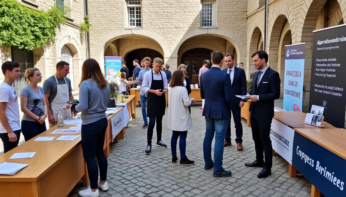 à châteaubriant, le marché de l'apprentissage a réuni samedi dernier jeunes talents et entreprises locales, offrant de nombreuses opportunités de formation et d'emploi pour dynamiser le territoire.