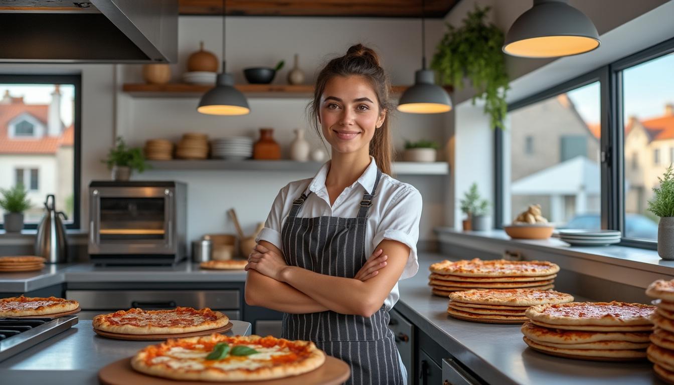 découvrez comment une jeune entrepreneure à quimper a réussi à livrer 11 000 pizzas en seulement quinze jours grâce à son nouveau laboratoire innovant.