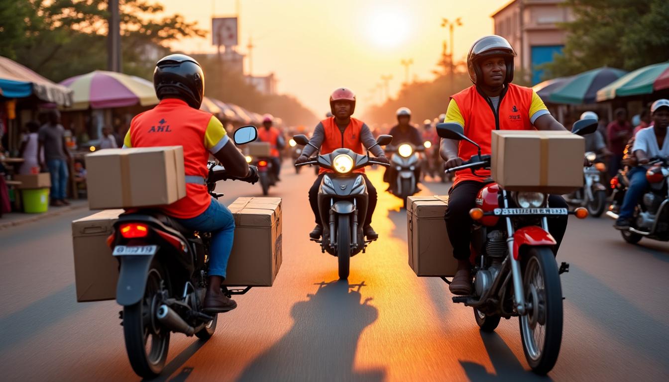 découvrez comment les jeunes coursiers à moto révolutionnent la vie urbaine à niamey, au niger, en apportant rapidité et dynamisme à la livraison dans la capitale.